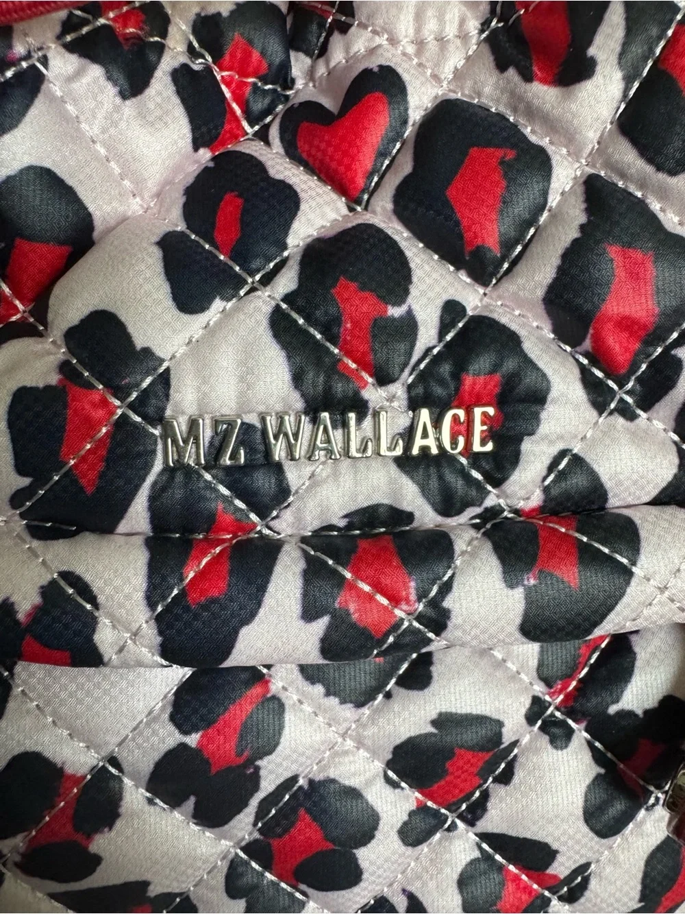 NWOT MZ WALLACE Heart Leopard Metro Small Convertible Backpack, limited print